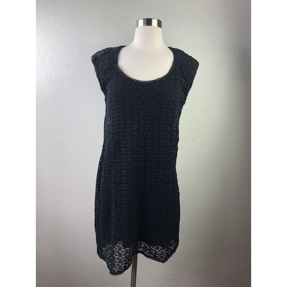 KOOKAI Womens M Crocheted‎ Lace Black Dress Body Con